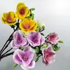 Película con Estampado de Flores de Magnolia para Decoración del Hogar, Flores Artificiales para Sala de Estar, Mesa de Comedor, Dormitorio, Flores de Magnolia para Decoración del Hogar