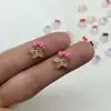 Celebridad de Internet Estrella Hello Kitty Dibujos Animados Accesorios para Uñas Gato Gatito Lindo Lazo Estrella de Cinco Puntas Accesorios para Uñas Portátiles