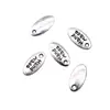 11X6Mm 0.4g Multicolores Accesorios para Joyería DIY Letras Inglesas Hecho a Mano Placa de Palabra Colgante