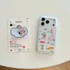 Funda con soporte de koala de dibujos animados para iPhone 17 Pro Max, adecuada para 16 Pro, doble capa 18 Pro, oso 15