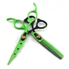 6.0 Tijeras de Peluquería Personalizadas Pintadas de Colores, Tijeras para Cortar el Cabello, Tijeras Planas, Tijeras para Flequillo, Tijeras Entresacadoras, Asequibles 03-1