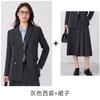 Terno Profissional Damasco Terno para Entrevista de Estudantes Universitárias Vestuário Formal Roupa de Trabalho Vestuário de Trabalho Blazer Pequeno Outono