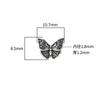 S925 botão de borboleta de prata esterlina DIY artesanal trançado corda pulseira colar cauda fivela de conexão acessórios de fivela material corda fivela