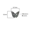 Prata Esterlina S925 Pequeno Botão de Borboleta DIY Pulseira de Corda Feita à Mão Colar Fivela de Cauda Fivela de Conexão Acessórios Material Fivela de Corda