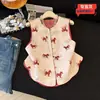 Qualidade Garantida Reversível Novo Estilo Chinês Estilo Nacional Colorido Jacquard Dourado Festivo Padrão Abóbora Colete para Primavera