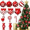 Decoração de árvore de Natal de hortelã-pimenta, decoração colorida de madeira de hortelã-pimenta, decoração de Natal de pirulito, decoração suspensa, decoração de casa