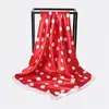 Bufanda de Seda Transfronteriza Europea y Americana de Amazon, Bufanda Cuadrada de 90, Moda de Alta Gama, Pañuelo Versátil para la Cabeza para Mujeres, Venta al por Mayor
