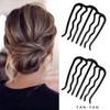 Pinza de pelo de hierro, peine para el pelo, cabeza de fontanero, horquilla en forma de U, parte posterior de la cabeza, horquilla moderna simple