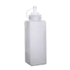 Botella de Plástico para Exprimir Salsa, Botella para Mermelada de Grado Alimenticio, Botella para Exprimir de Diámetro Grande, Botella para Puesto de Polvo de Hielo, Botella para Salsa, Comercial para Tienda de Té con Leche