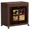 Caja de Almacenamiento Doméstica de Capacidad Extra Grande con Tapa abatible y Ruedas, Gabinete de Almacenamiento a Prueba de Polvo, Caja Organizadora de Ropa, Apilable para Almacenamiento en Espacios Pequeños