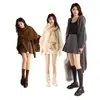 Meias de perna de fora com botões, meia-calça cor de pele dupla camada, removível e substituível, meias-calças espessadas e forradas com fleece para outono e inverno