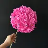 Flor artificial roja rosa para salón de bodas, flor artificial para camino, arreglo floral, decoración de sala de bodas, flor artificial para techo de boda