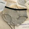 Ropa interior de algodón puro para mujer, con refuerzo extendido, Antibacteriana, Color Otoño Espuma~10A, Cómoda y Transpirable, de Cintura Media