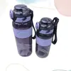 Copo de água esportivo fitness multicolorido novo esportivo masculino e feminino esportes ao ar livre grande capacidade estudantes antiderrapante portátil plástico água