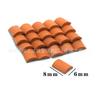 Miniaturas de tijolos de 1 a 16, simulação de tijolos vermelhos pequenos, feitos à mão, para construção de micropaisagens, casas de brinquedo (Aliança)