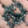 Línea Azul Jade Cubos Sueltos Forma Cuadrada Cuentas Verde Aceite Azúcar Cubo Cuentas Accesorios para Pulsera Collar Joyería DIY