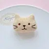 Accesorios de Gato Kt Lindos de Dibujos Animados Accesorios para Zapatos con Agujeros DIY Juguete de Comida Parche de Resina Llavero Colgante de Muñeca de Peluche