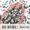 Venda Quente Transfronteiriça 1440 Peças Por Pacote Vidro Fundo Plano Leque para Nail Art em Formato de Leque DIY Nude Ab Redondo Acessórios Atacado