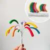 Insertos de Globo de Plástico de Colores Macaron, Globos Pequeños de Colores, Repostería de Postres, Adornos de Decoración para Pasteles de Cumpleaños