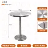 Mesas e cadeiras de restaurante estilo Sudeste Asiático transfronteiriças, mesas de jantar de aço inoxidável estilo Hong Kong e estilo Tailandês, cadeiras dobráveis, mesas de churrasco para barracas de comida