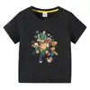 Mi Mundo Minecraft Ropa Nueva para Niños Camiseta de Verano de Manga Corta para Niños Camiseta de Manga Media para Niños Top para Niños