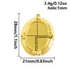 Aço Inoxidável 304 Pingente Oval Simples da Moda Base Acessórios DIY Pingente Colar Pulseira Acessórios em Estoque