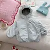 Chaqueta de Invierno Nueva Estilo Coreano Reversible Acolchada Cálida para Niñas 2026 Chaqueta de Esquí Infantil a Prueba de Tres