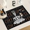 Tapete Drenante para Cozinha Amazon Transfronteiriço, Jogo Americano Absorvente de Secagem Rápida, Jogo de Mesa, Tapete de Controle de Água para Secar Tigelas e Hashis, Tapete para Bar e Café