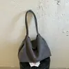 Bolso Tejido Maillard Super Retro para Mujer, Nuevo Bolso Tote Coreano Otoño/Invierno 2026, Bolso de Hombro Grande de Alta Gama