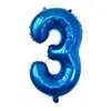 Globo de Película de Aluminio Digital Azul Oscuro Mediano Versión Americana de 32 pulgadas Decoración para el Primer Cumpleaños de Niños