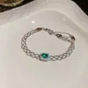 Pulsera de flor redonda con cierre de circonita, lujo ligero, alta gama, pulsera exquisita con un diseño elegante, versátil y a la moda, venta al por mayor