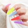 Novo cross-border hot-selling esmalte vestível artesanal cor pura lantejoulas falsas patch de unhas por atacado