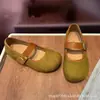 Nuevos zapatos Mary Jane de gamuza con estampado de leopardo retro 2026 para mujer, con suela suave, puntera cuadrada, diseño de una sola tira, tacón plano y apertura poco profunda, perfectos para uso casual