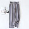 Calças de Pijama para Gestantes Primavera e Verão Finas Ajustáveis Algodão Puro Calças de Casa Pré-natal Gravidez Pós-parto Calças Abdominais Cabelo Liso de Fábrica