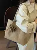 Otoño/Invierno 2026 Bolso de Hombro Grande de Gran Capacidad Estilo Retro para el Trabajo Nuevo Bolso Tote Simple de un Solo Hombro Bolso de Hombro Bolso Transfronterizo para Mujer