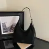Bolsa tote transversal de camurça estilo coreano requintada para mulheres 2026, ombro único retrô, nova coleção de outono, simples e casual para o trabalho