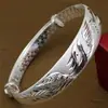 Pulseira Atacado Dragão e Fênix Auspicioso III Flor de Sarja Pulseira Banhada a Prata Feminina Pulseira Peixes Flor de Lótus