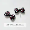 Dulce Genial BarbieGugubi Mengli Serie Rosa Negra Bolígrafo Corazón Flor Acrílico Hecho a Mano DIY Accesorios Materiales