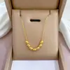 [Full-body aço titânio] full-body titanium forno de aço real colar de ouro frio feminino ins Net acessórios cadeia de clavícula vermelha
