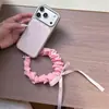 Funda Rosa Estilo Coreano con Lazo para Teléfono para Niñas, Adecuada para iPhone 17 Pro Max, 16 Pro, 15 Pro y 14 Pro