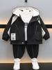 Chamarra Color Block 8700 para Niños Primavera y Otoño 2026 Nueva Fresca y Elegante Rompevientos con Capucha de Otoño para Niños Chaqueta Impermeable para Niños