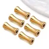 1 Acero Inoxidable Vacío Electroplateado Cuentas de Bambú Separador Cuenta Colgante Pulsera DIY Collar Accesorio de Joyería
