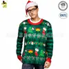 Halloween Navidad Cosplay Adulto Hombre Camiseta 3D Fiesta de Carnaval Ropa para Actuación en Escenario