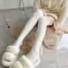Calcetines de Primavera y Otoño para Mujer, Calcetines Melad Holgados, Calcetines Largos de Muslo con Empalme, Calcetines Largos Blancos Antideslizantes de Verano, Botas por Encima de la Rodilla