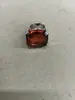 Anillo Cuadrado Abierto Incrustado de Diamantes Transfronterizo Europeo y Americano, Moderno y Sencillo, Elegante Anillo para Dedo Índice, Lujo Ligero, Sensación de Alta Gama, Joyería al por Mayor