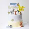 Decoración Accesorios para Pastel de Cumpleaños Gato y Ratón Accesorios Tom Jerry Fiesta Infantil Escena de Horneado Layout