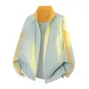 Chaqueta deportiva de dos tonos con cuello alto y cierre de cremallera, chaqueta corta versátil casual nueva de primavera y otoño para hombres y mujeres
