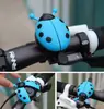 Timbre de bicicleta con forma de cuerno, diseño de dibujos animados, con forma de mariquita de siete estrellas, accesorios para bicicletas, equipo para cochecito de bebé, timbre para niños.