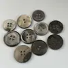 Botões Naturais Preto Borboleta Concha Real Quatro Furos Botões Naturais de Alto Padrão Para Terno Masculino e Feminino Cardigã de Tricô Botões Versáteis