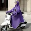 Impermeable de ciclismo para exteriores con mangas, diseñado para adultos, extragrande y extragrueso, impermeable, adecuado para bicicletas eléctricas, y protege contra la lluvia intensa; disponible en estilos unisex